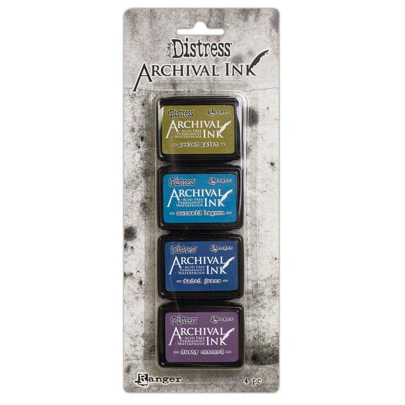 Tim Holtz Distress Archival Mini Ink Kit 1, Kit 2, Kit 3 and Storage Tin - 4 Item Bundle - Image 3